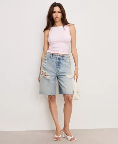 Good American Weightless Tank Top In Pink