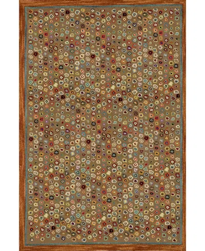 Dash And Albert Rugs By Annie Selke Cat's Paw Rda014 4'x6' Area Rug In Brown