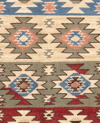Dash And Albert Rugs By Annie Selke Balsam Kilim Da2203 5'x8' Area Rug In Multi