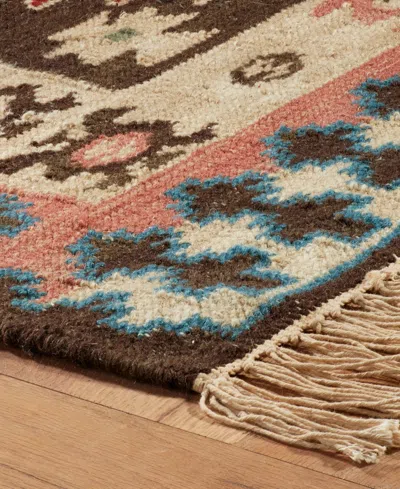 Dash And Albert Rugs By Annie Selke Balsam Kilim Da2203 5'x8' Area Rug In Multi