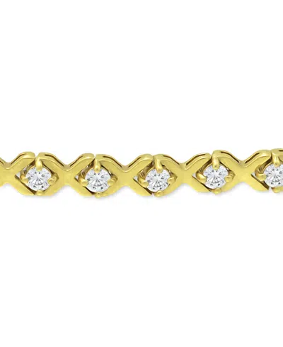 Giani Bernini Cubic Zirconia Xo Bolo Bracelet, Created For Macy's In Multi
