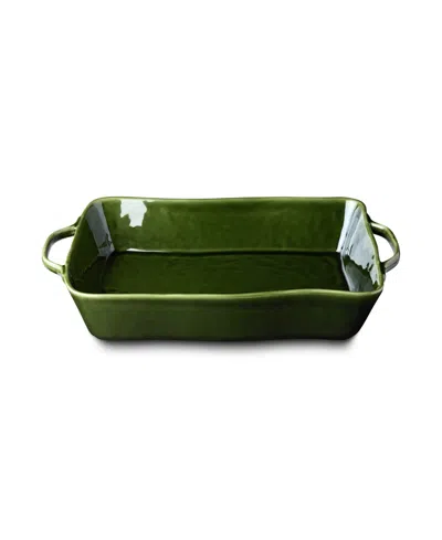 Certified International Verde Large Rectangular Baker In Green