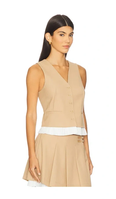 Simkhai Laiken Vest In Camel In Brown