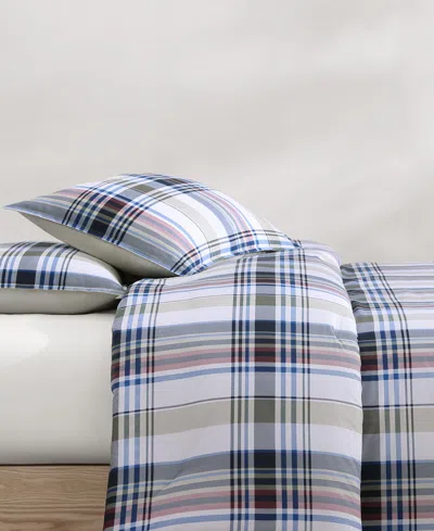 Tommy Hilfiger Waterbury Plaid Cotton 2-pc. Duvet Cover Set, Twin In Blue