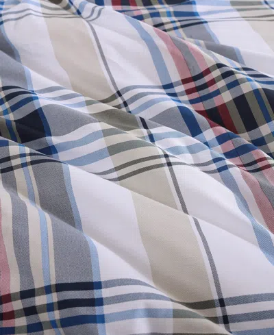 Tommy Hilfiger Waterbury Plaid Cotton 2-pc. Duvet Cover Set, Twin In Blue