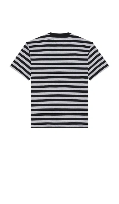 Tommy Jeans Stripe Graphic Tee In Black