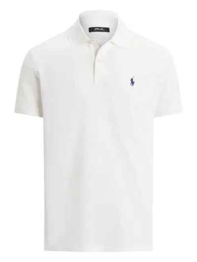 Polo Ralph Lauren Custom Slim Fit Mesh Polo In White