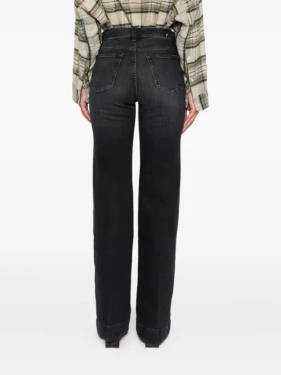 7 For All Mankind Tailorless Dojo Jeans With Front And Back Pockets In Gray