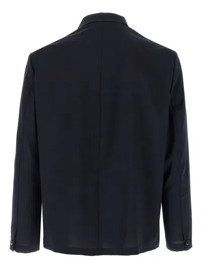 Barena Venezia Barena Wool Overshirt Jacket In Blue