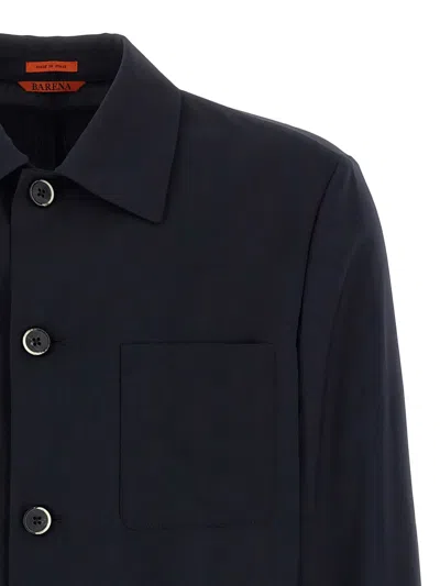 Barena Venezia Barena Wool Overshirt Jacket In Blue