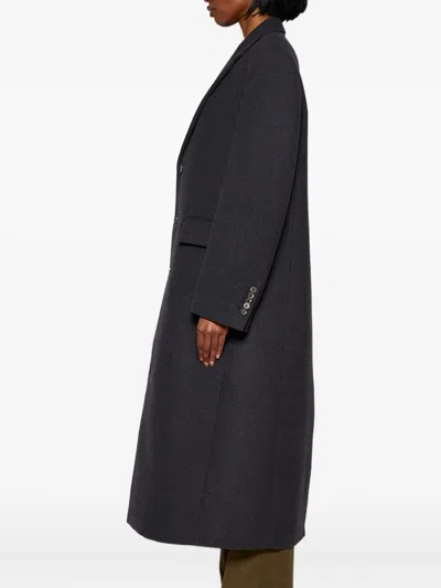 Wardrobe.nyc Single-breasted Wool Coat In Charcoal