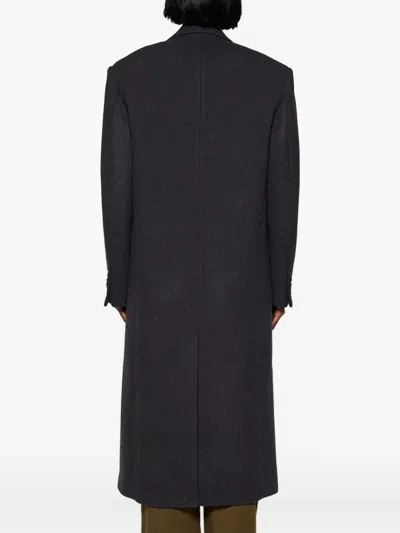 Wardrobe.nyc Single-breasted Wool Coat In Charcoal