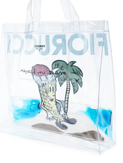Fiorucci Ice-cream Graphic Tote Bag In Neutral