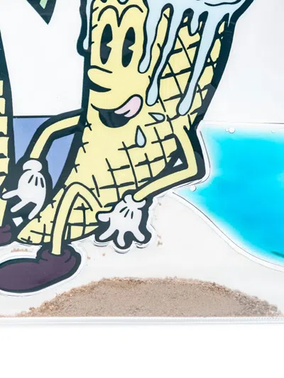 Fiorucci Ice-cream Graphic Tote Bag In Neutral
