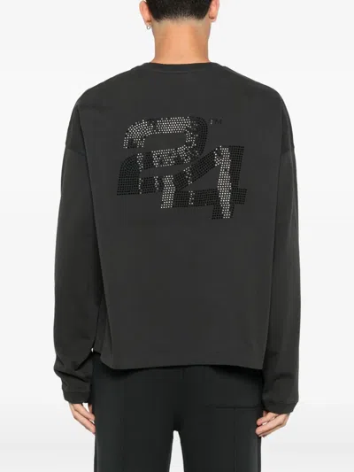 Summer Games Rhinestone-embellished Sweatshirt In Black