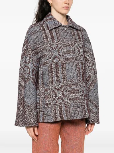 Etro Patterned Jacket In Brown