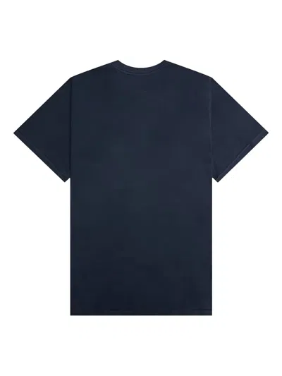 Emotionally Unavailable Melting-heart Logo T-shirt In Blue