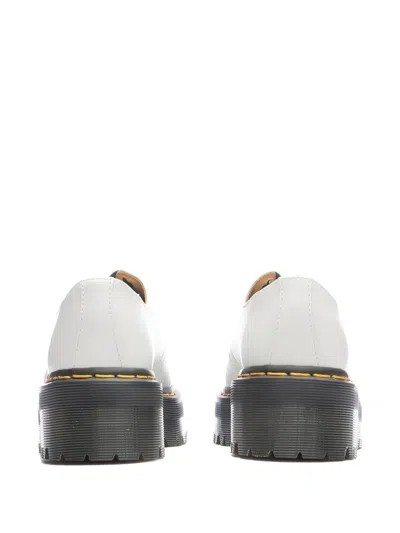 Dr. Martens White 1461 Smooth Platform Derbys In White Smooth