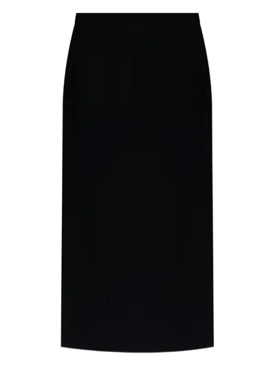 Givenchy Tailored High-waisted Midi Skirt With Back Pleats In Animal Print