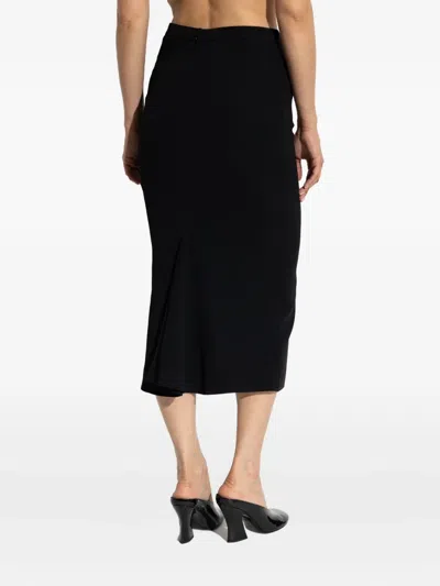 Givenchy Tailored High-waisted Midi Skirt With Back Pleats In Animal Print