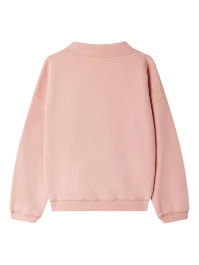 Bonpoint Sweatshirt With Logo In Pink