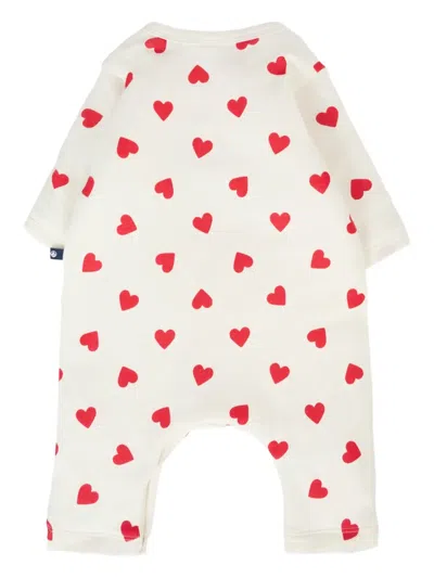 Petit Bateau Three-piece Pajama Set In White