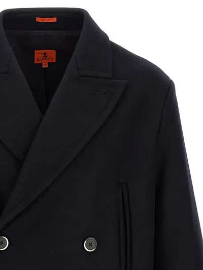 Barena Venezia Trench Coat Men Barena In Black