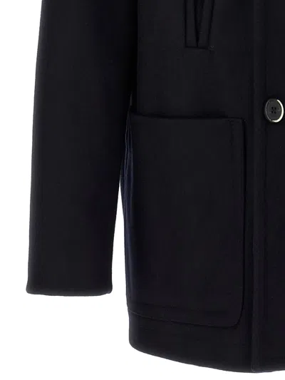 Barena Venezia Trench Coat Men Barena In Black