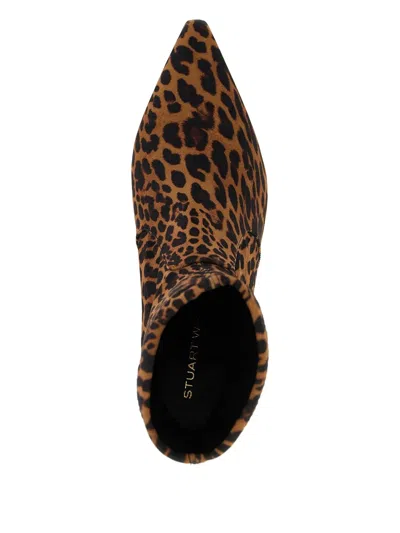 Stuart Weitzman 'naomi' Ankle Boots In Animal Print In Animal Print