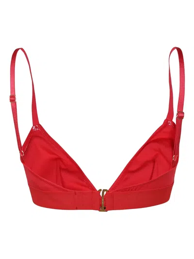 Tom Ford "adjustable Straps" Triangle Cups Bra In Red