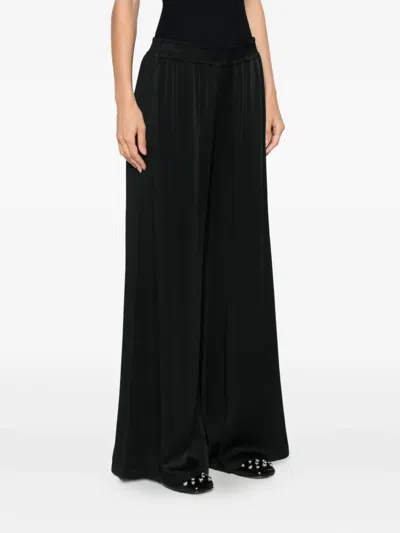 Fabiana Filippi Trousers Wide-leg Elasticated Waistband In Black