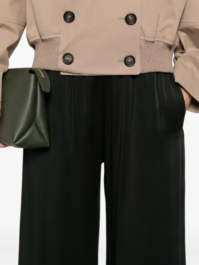 Fabiana Filippi Trousers Wide-leg Elasticated Waistband In Black