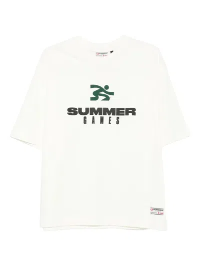 Summer Games Graphic-print Organic Cotton T-shirt In White