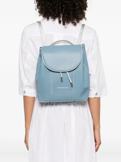 Ara Elliot Flap-closure Backpack In Blue