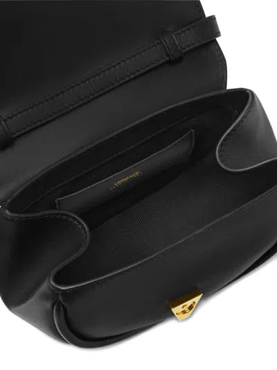 Versace Virtus Small Shoulder Bag In Black