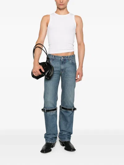 Coperni Hybrid Denim Pants In Blue