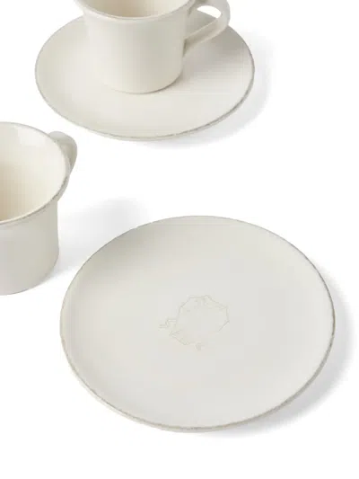 Brunello Cucinelli Ceramic Cup Set In White