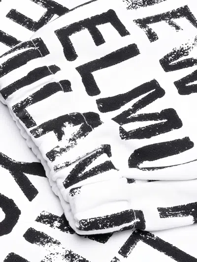 Helmut Lang All-over Logo-print Track Pants In White