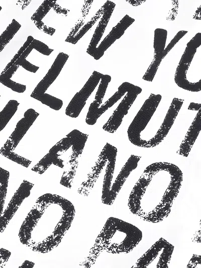 Helmut Lang All-over Logo-print Track Pants In White