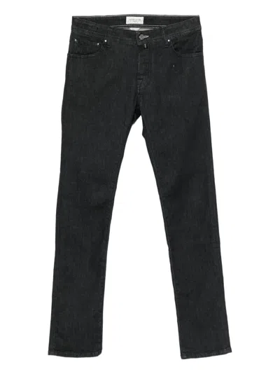 Jacob Cohen Belt Loop Jeans In Black