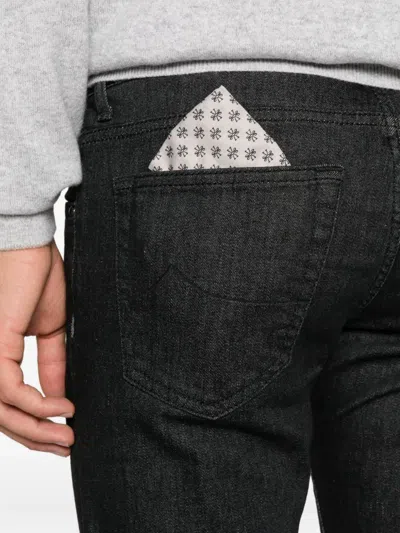 Jacob Cohen Belt Loop Jeans In Black