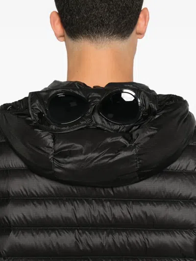 C.p. Company Dd Shell Goggle Down-filled Jacket In Black