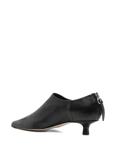 Aeyde Virun Pointed-toe Kitten-heel Boots In Black