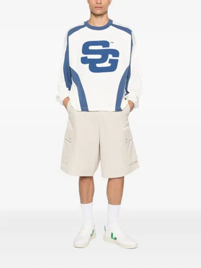 Summer Games Logo-print Panelled T-shirt In White