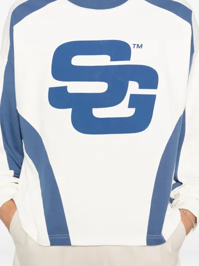 Summer Games Logo-print Panelled T-shirt In White