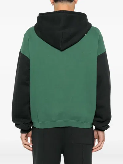 Summer Games Two-tone Zip-up Hoodie In Green
