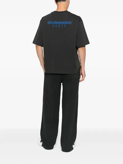 Summer Games Logo-embroidered T-shirt In Black