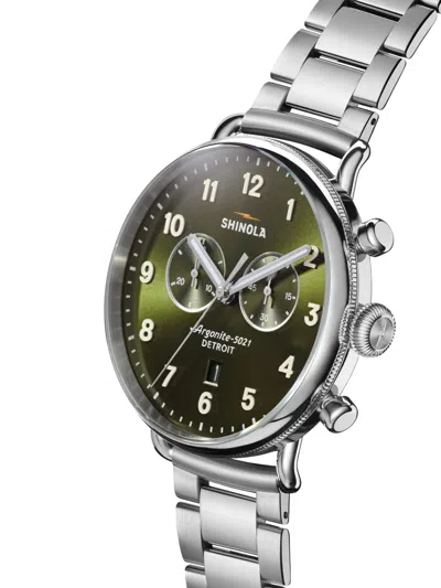 Shinola Canfield 42mm In Silver