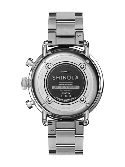 Shinola Canfield 42mm In Silver