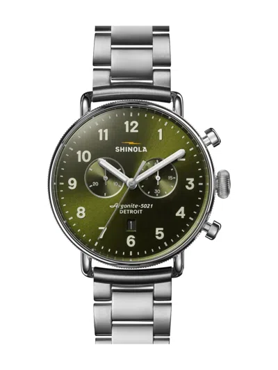 Shinola Canfield 42mm In Silver